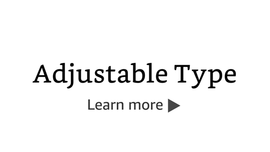 Adjustable Type